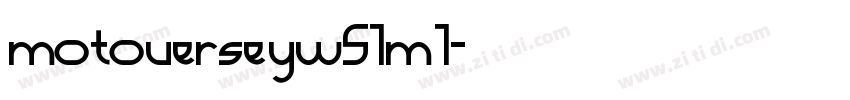 motoverse yw51m 1字体转换